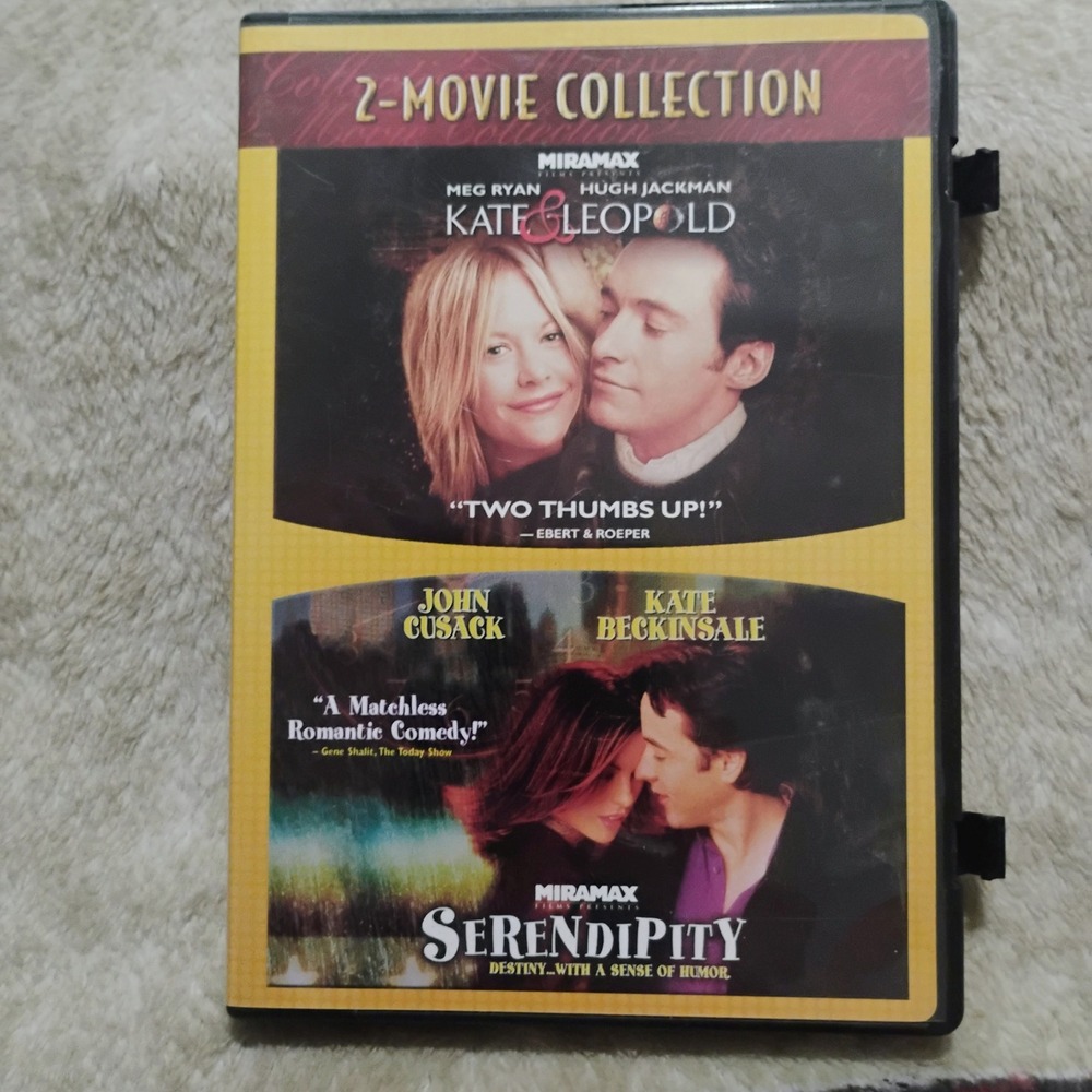 Miramax Kate & Leopold / Serendipity 2-Movie Collection DVD Rom-Com Y2K Vibe